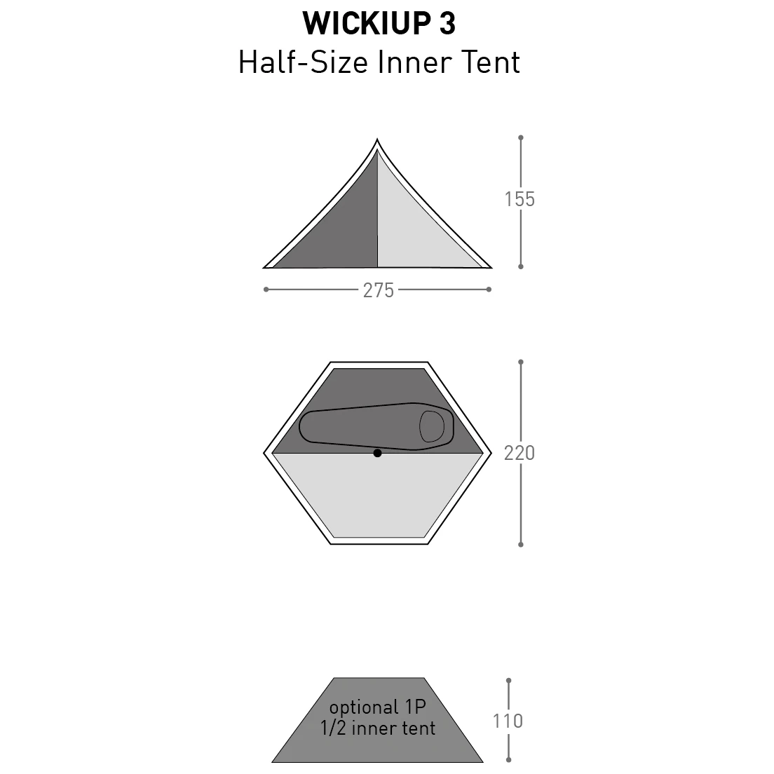 Bach Wickiup 3 Half-Size Innertent - Body - Image 2