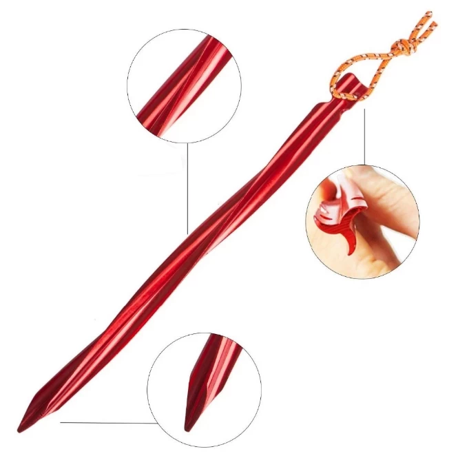 Basic Nature Zelthering Y-Stake Spiral - Tent Stake - Image 2