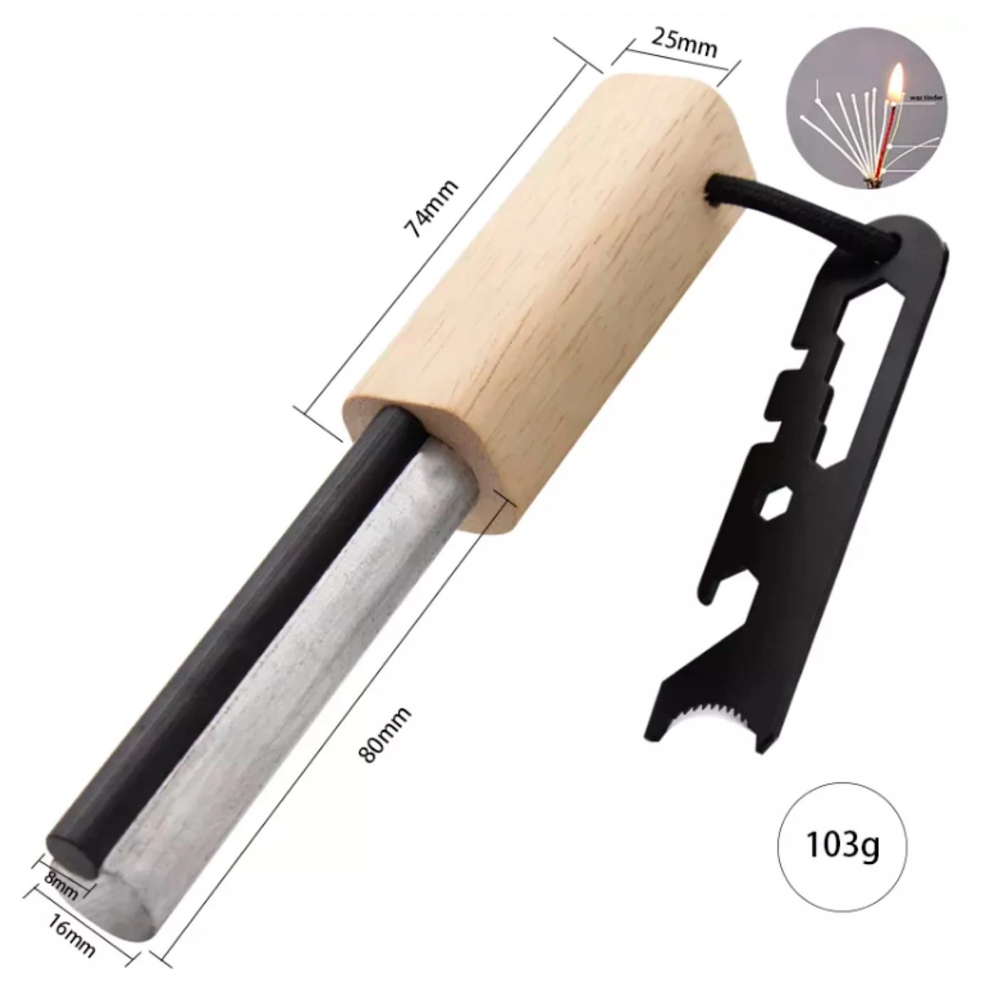 Origin Outdoors Zündstahl Striker 2 In 1 - Image 5