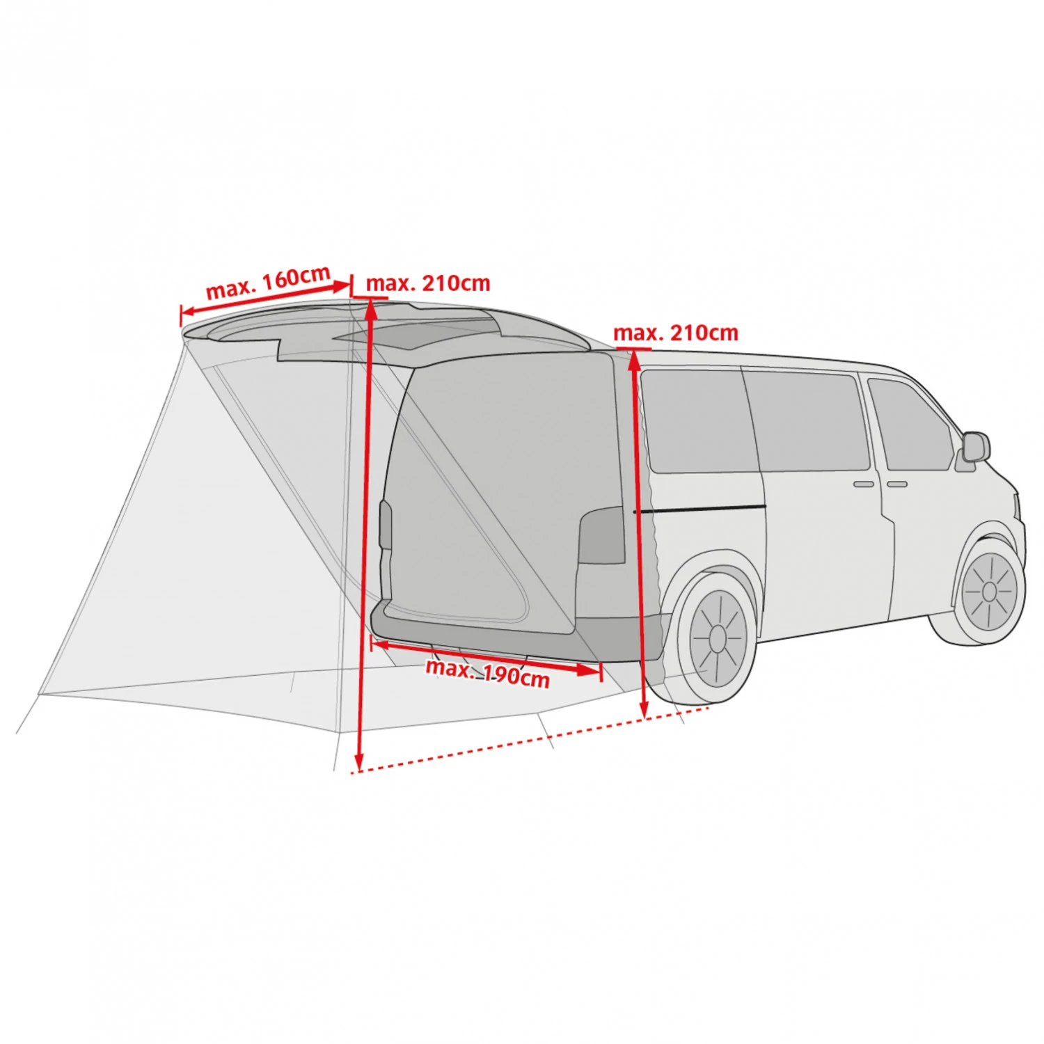 VAUDE Drive Van Trunk - Motorhome Awning - Image 5