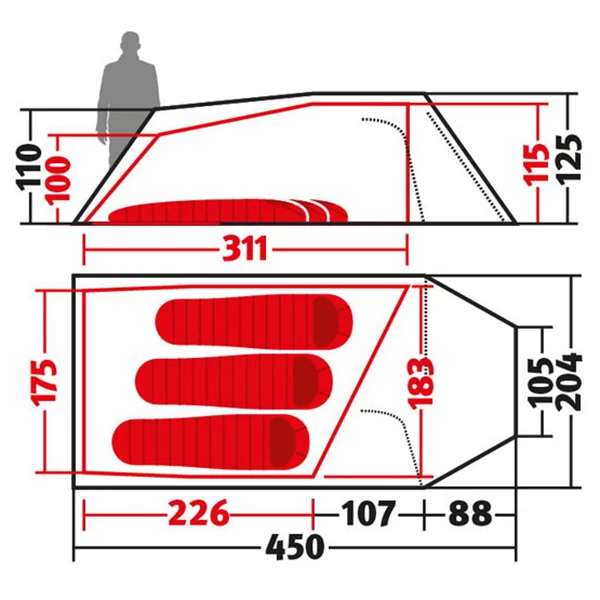 Wechsel Tempest 3 - 3-person Tent - Image 2